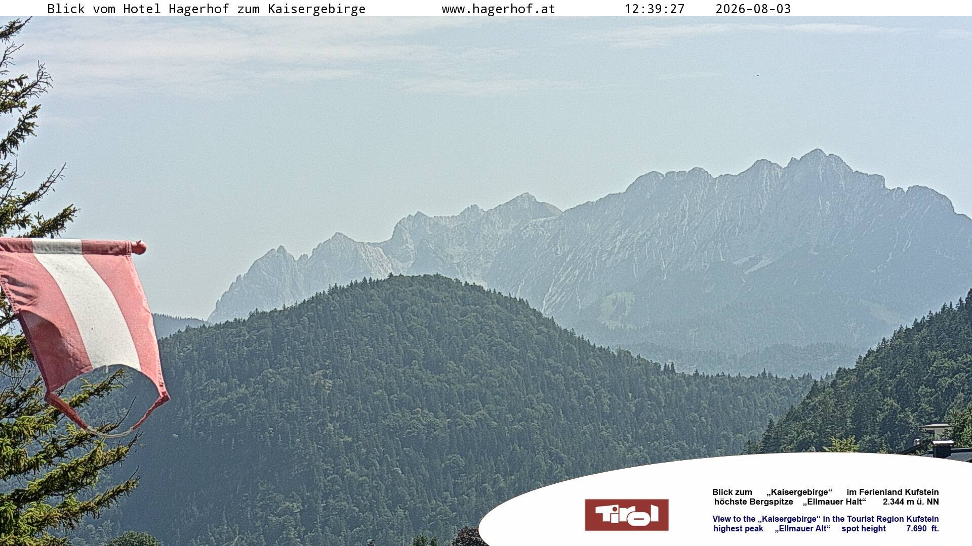 Archiv Foto Webcam Blick aufs Kaisergebirge