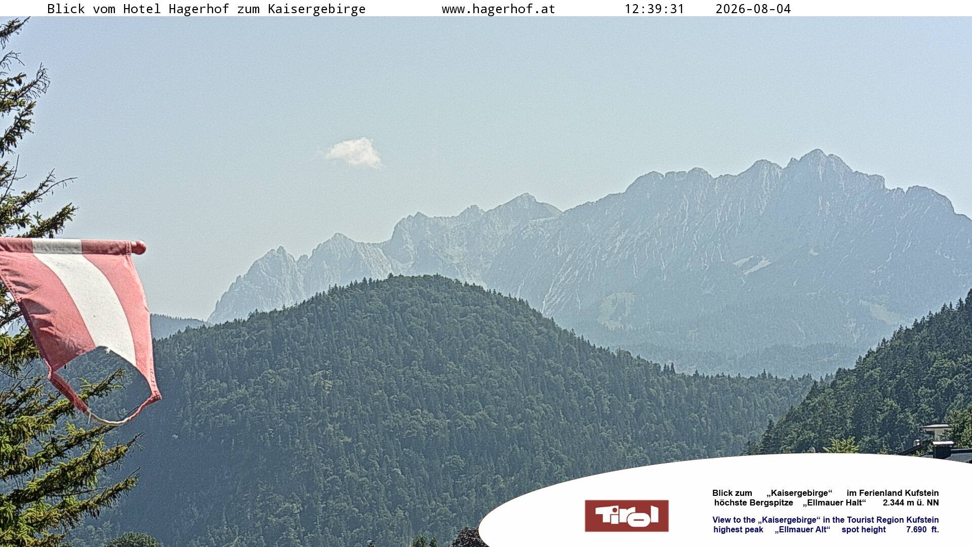 Archiv Foto Webcam Blick aufs Kaisergebirge