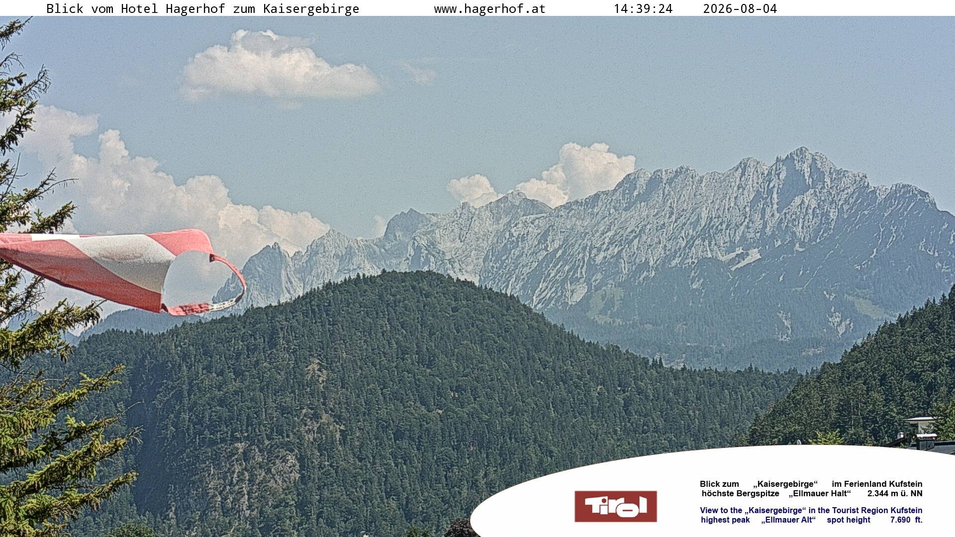 Archiv Foto Webcam Blick aufs Kaisergebirge