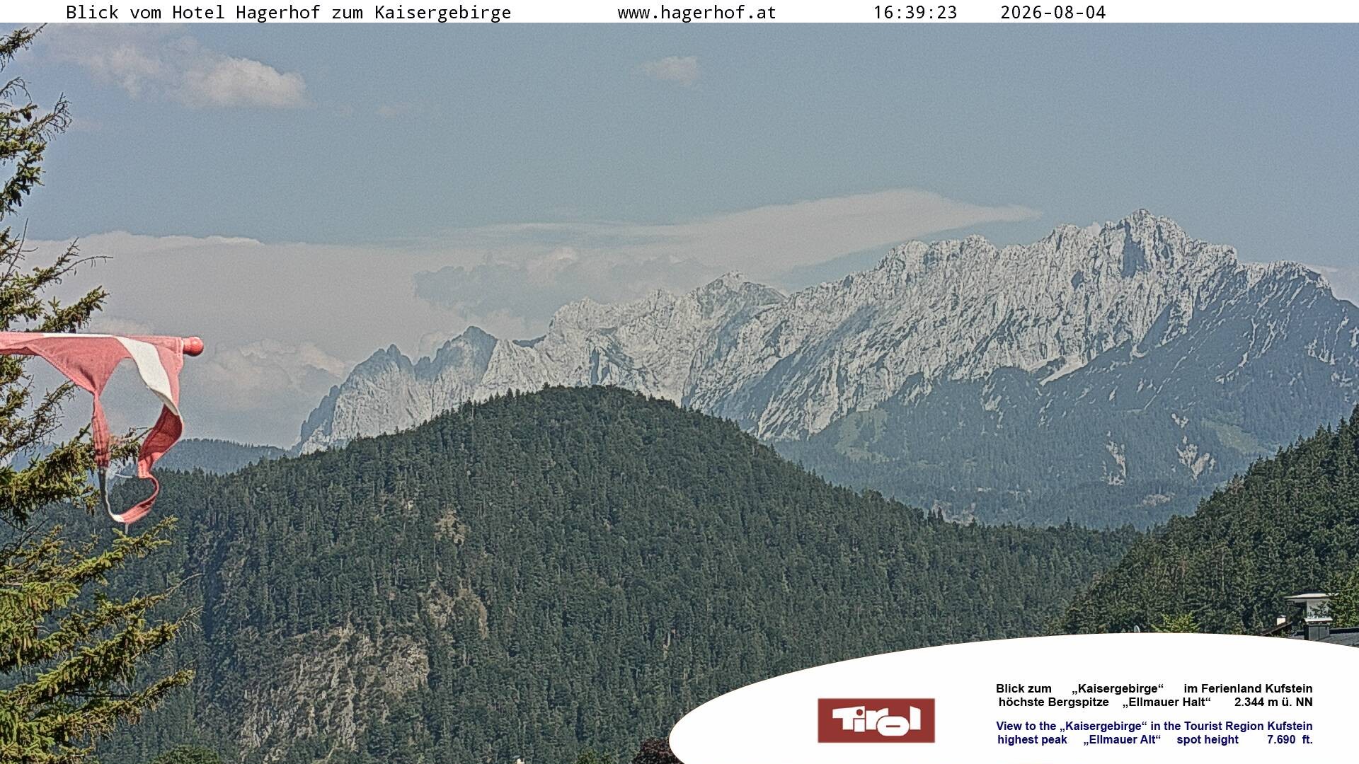 Archiv Foto Webcam Blick aufs Kaisergebirge