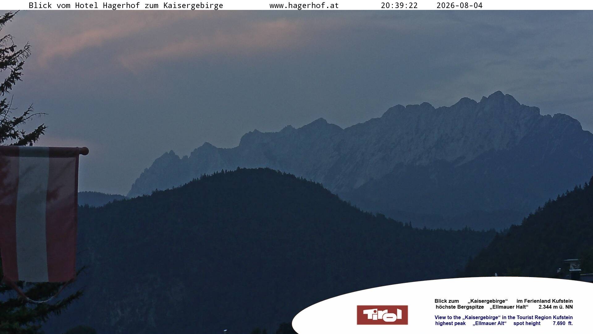 Archiv Foto Webcam Blick aufs Kaisergebirge
