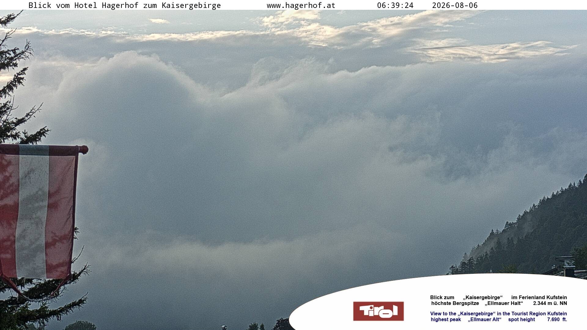 Archiv Foto Webcam Blick aufs Kaisergebirge