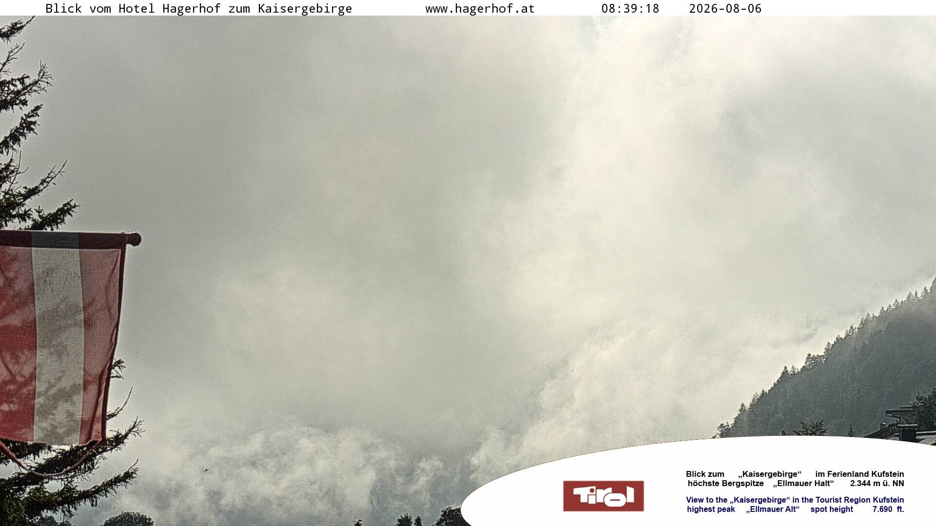 Archiv Foto Webcam Blick aufs Kaisergebirge