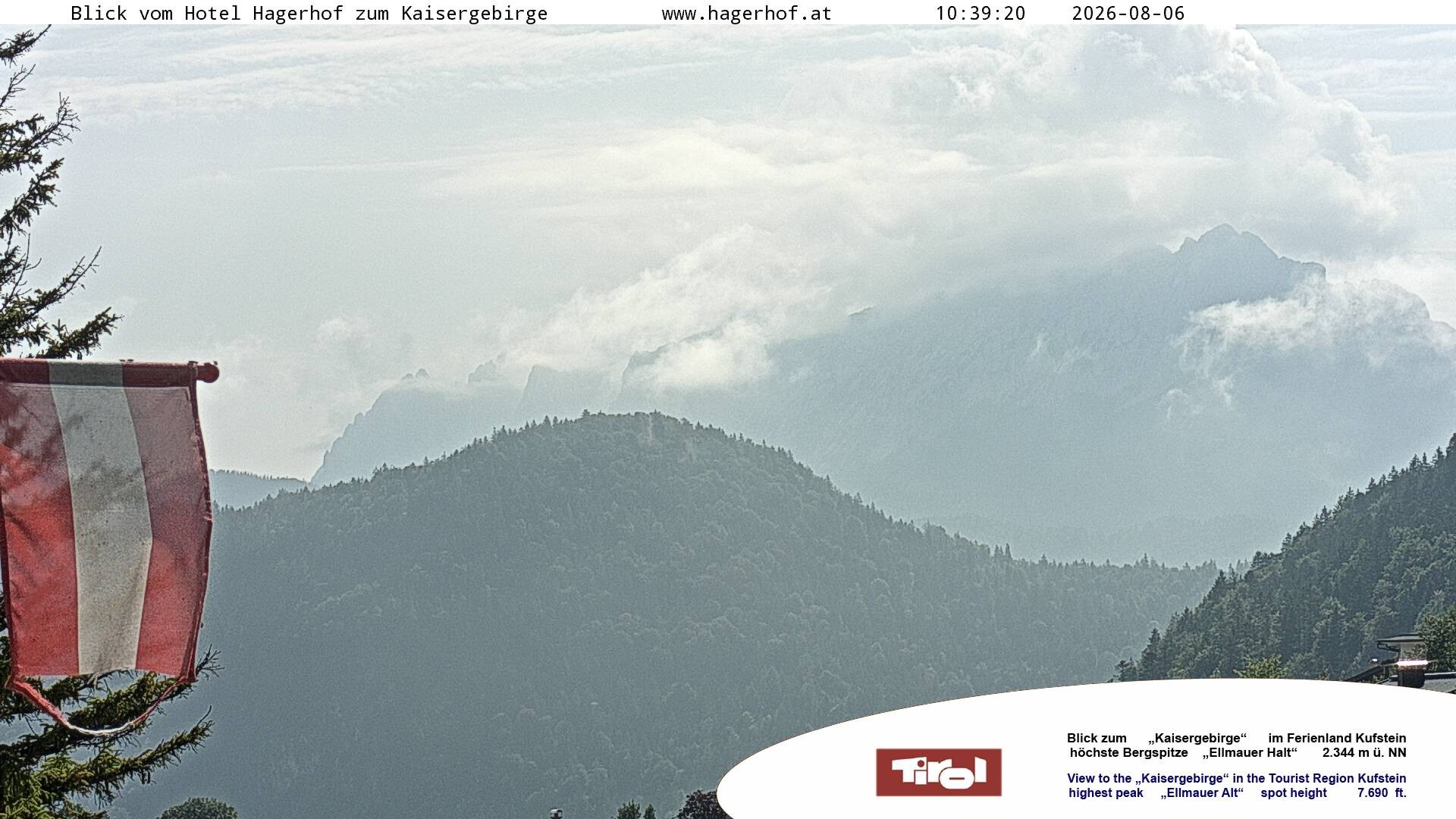 Archiv Foto Webcam Blick aufs Kaisergebirge