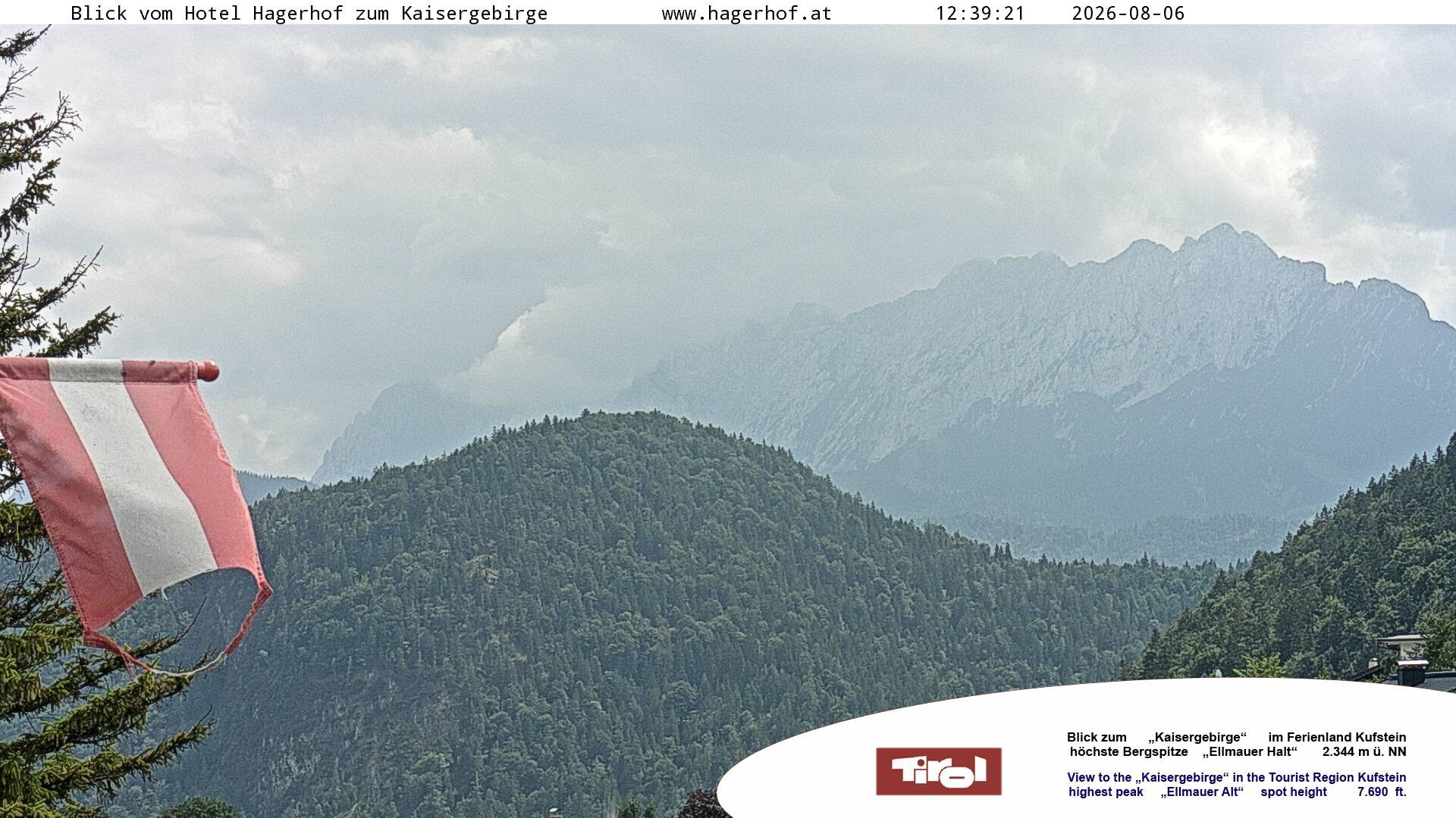 Archiv Foto Webcam Blick aufs Kaisergebirge