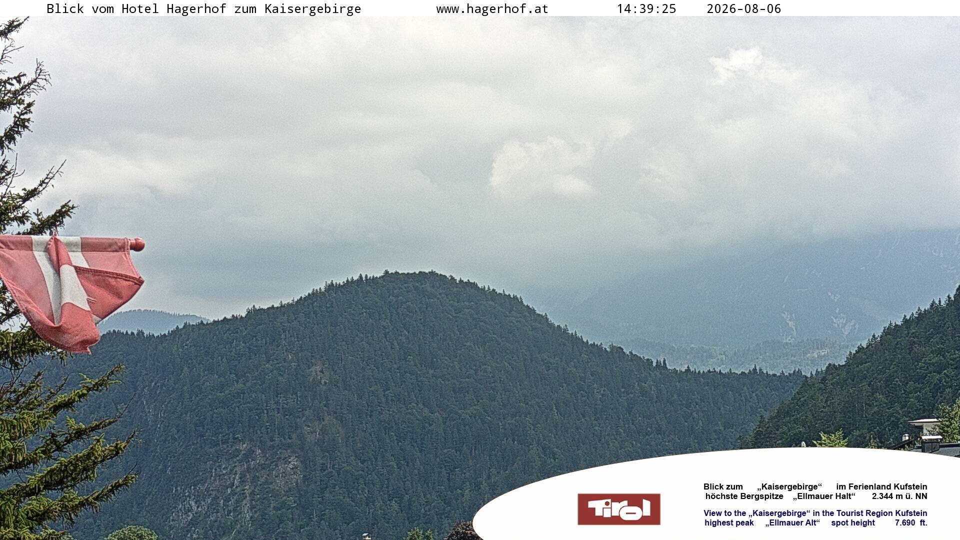 Archiv Foto Webcam Blick aufs Kaisergebirge