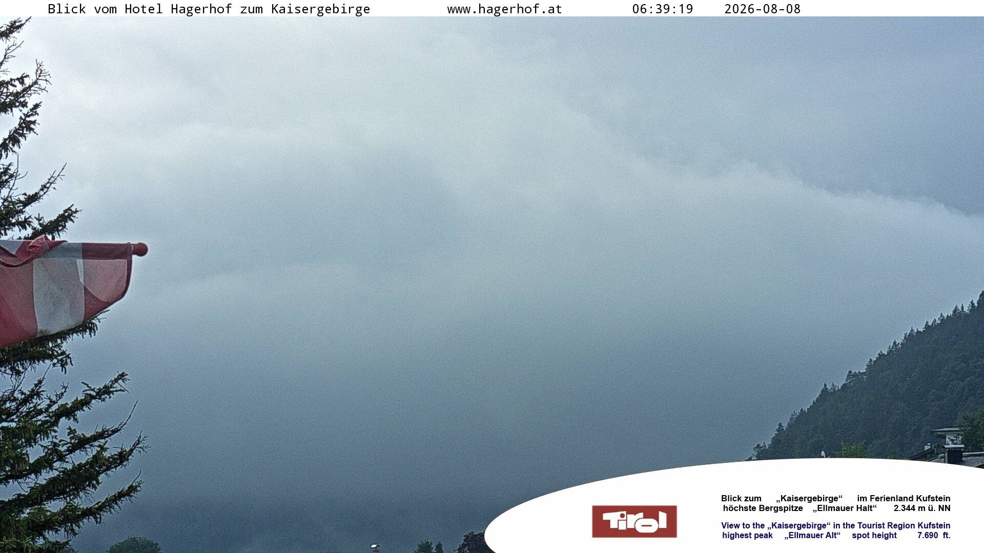 Archiv Foto Webcam Blick aufs Kaisergebirge