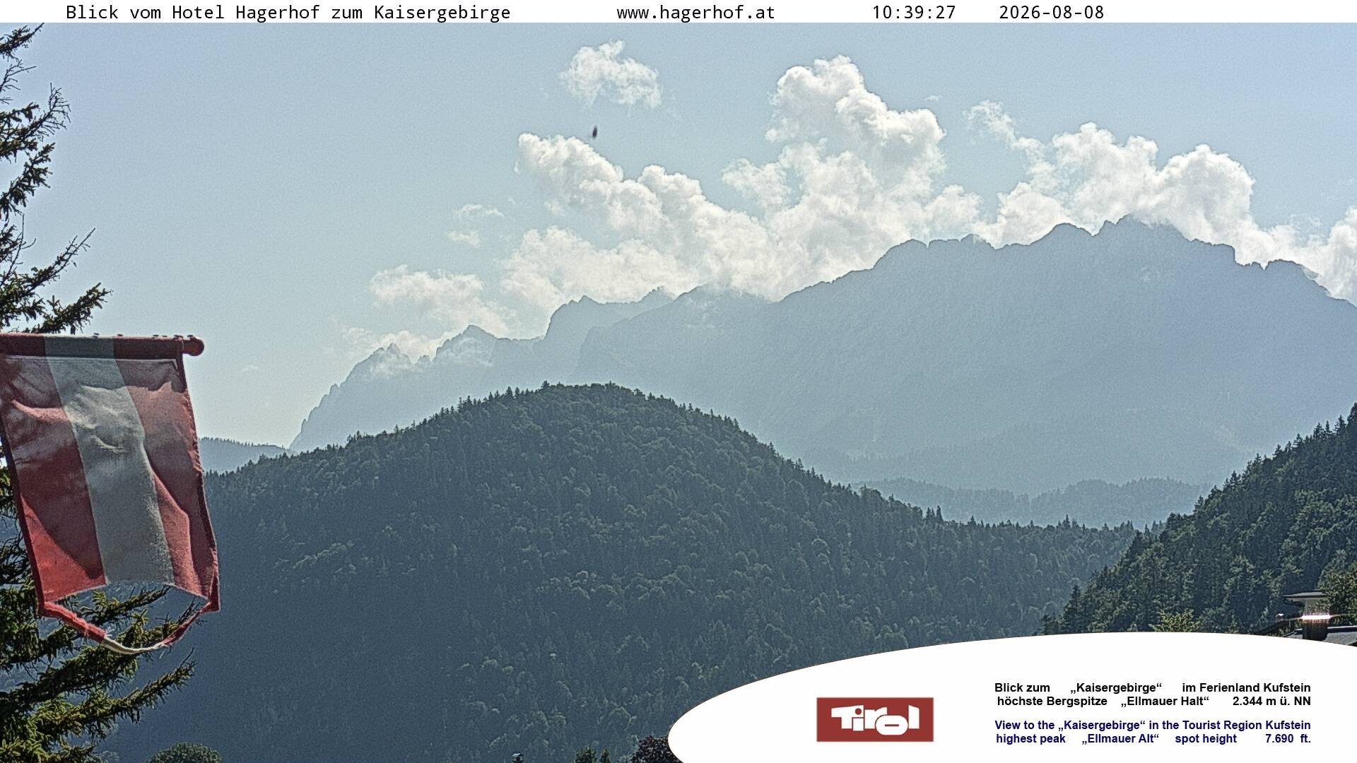 Archiv Foto Webcam Blick aufs Kaisergebirge