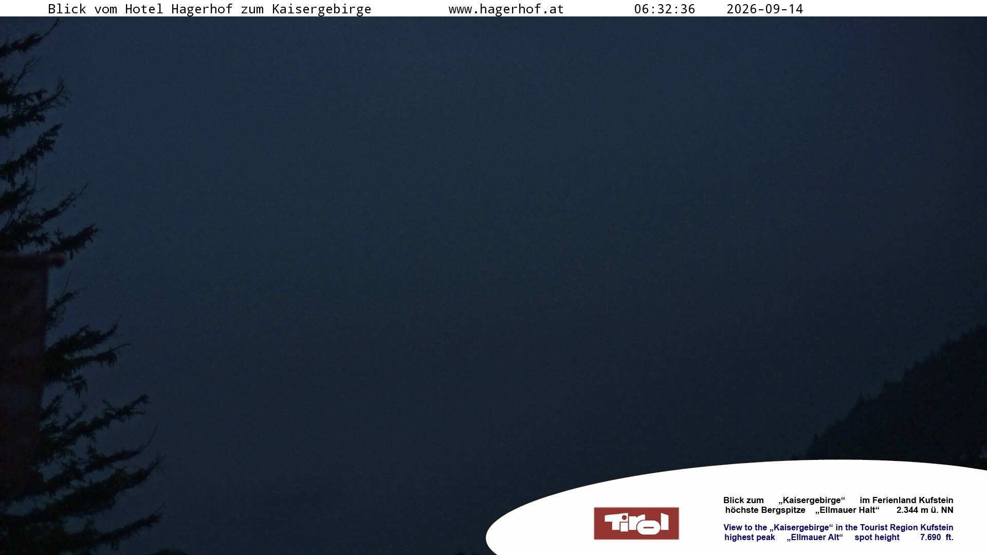 Archiv Foto Webcam Blick aufs Kaisergebirge