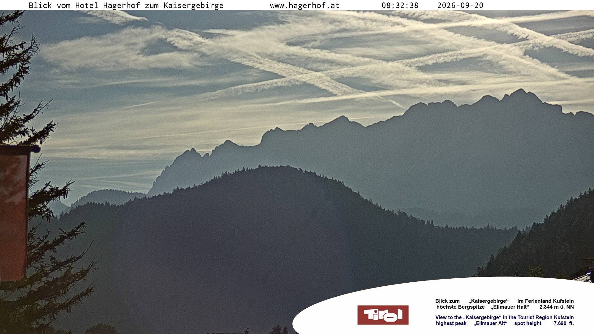 Archived image Webcam View to Kaisergebirge