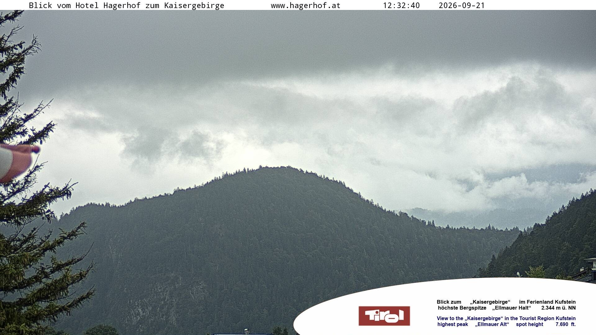 Archiv Foto Webcam Blick aufs Kaisergebirge