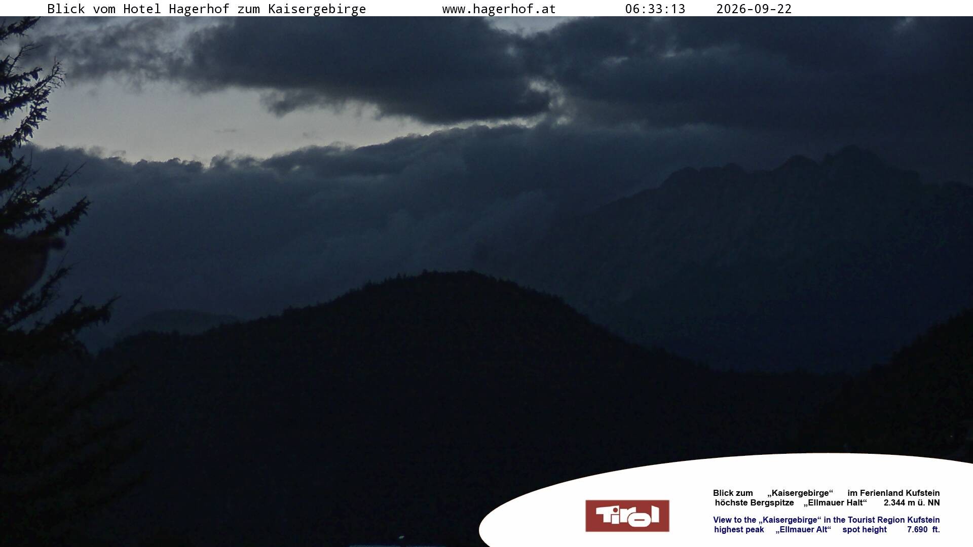 Archiv Foto Webcam Blick aufs Kaisergebirge
