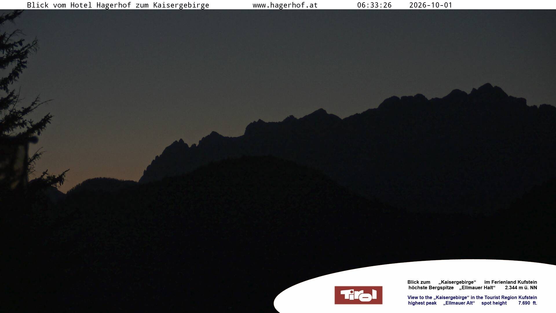 Archiv Foto Webcam Blick aufs Kaisergebirge