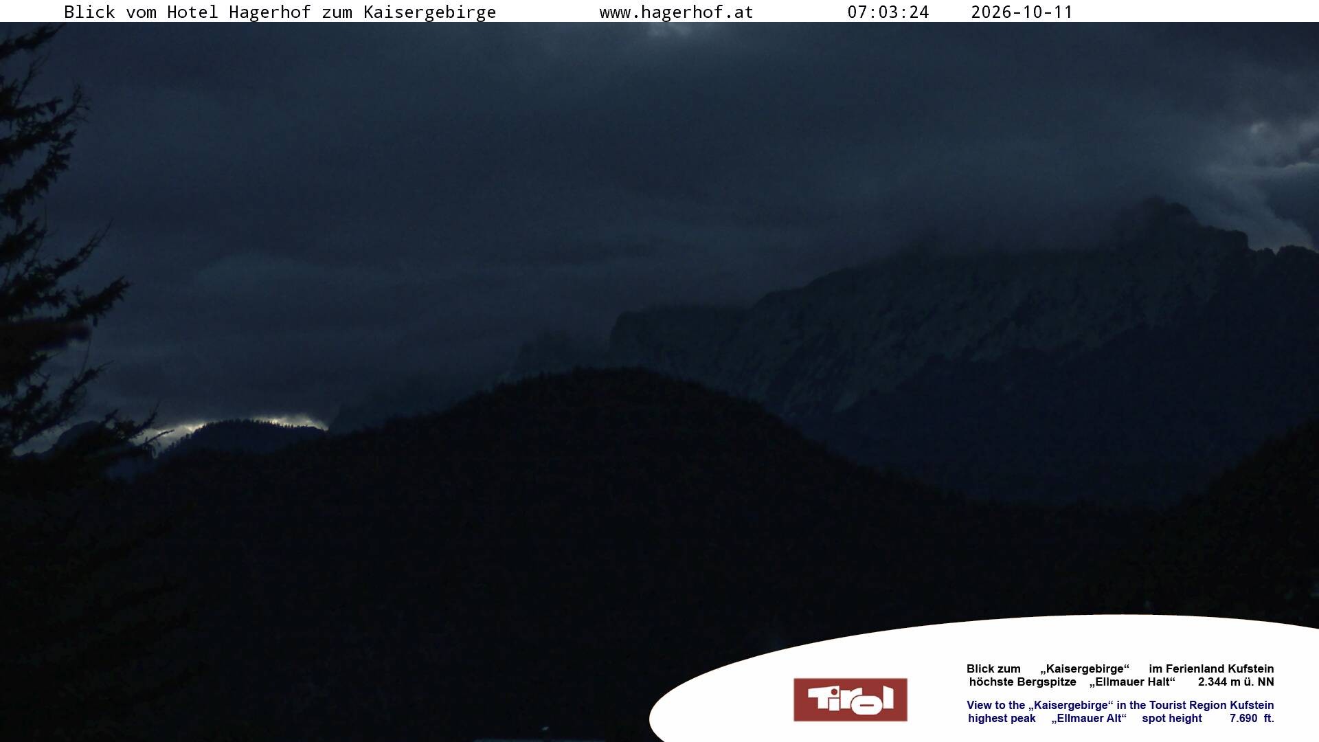 Archiv Foto Webcam Blick aufs Kaisergebirge