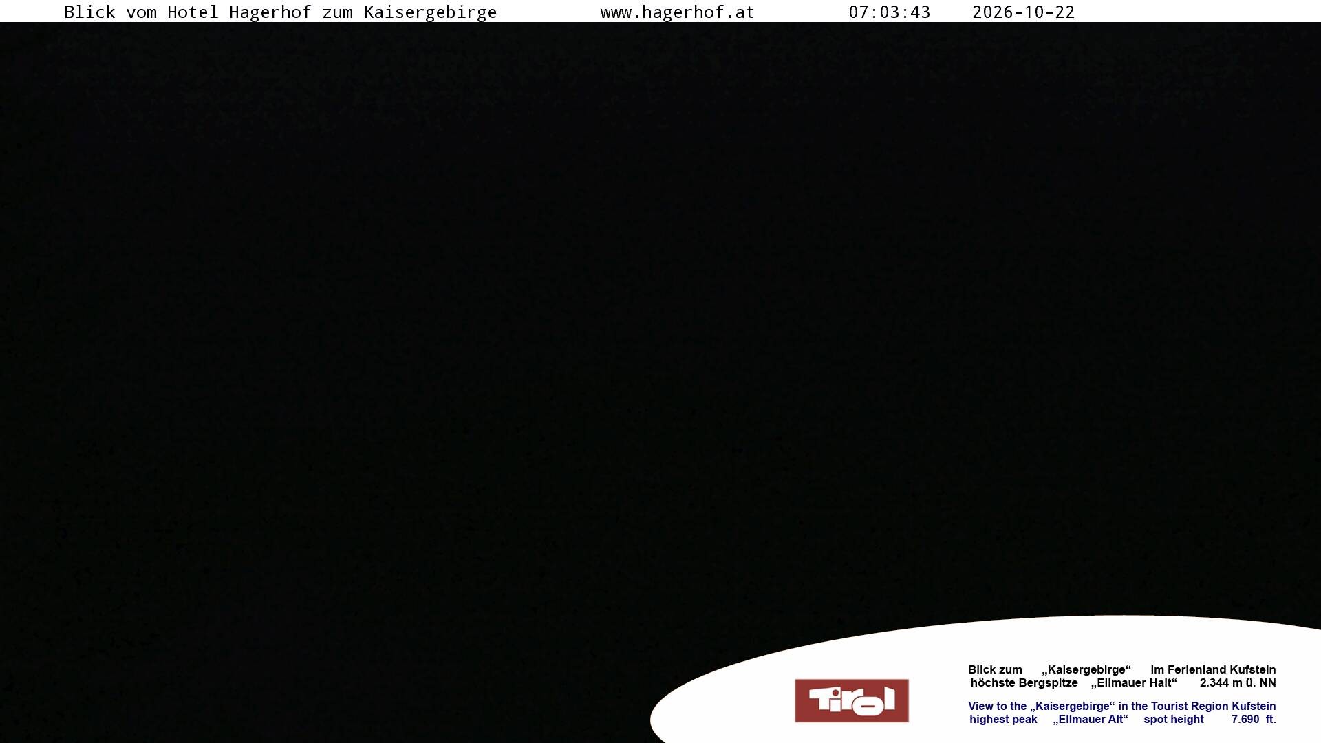 Archived image Webcam View to Kaisergebirge