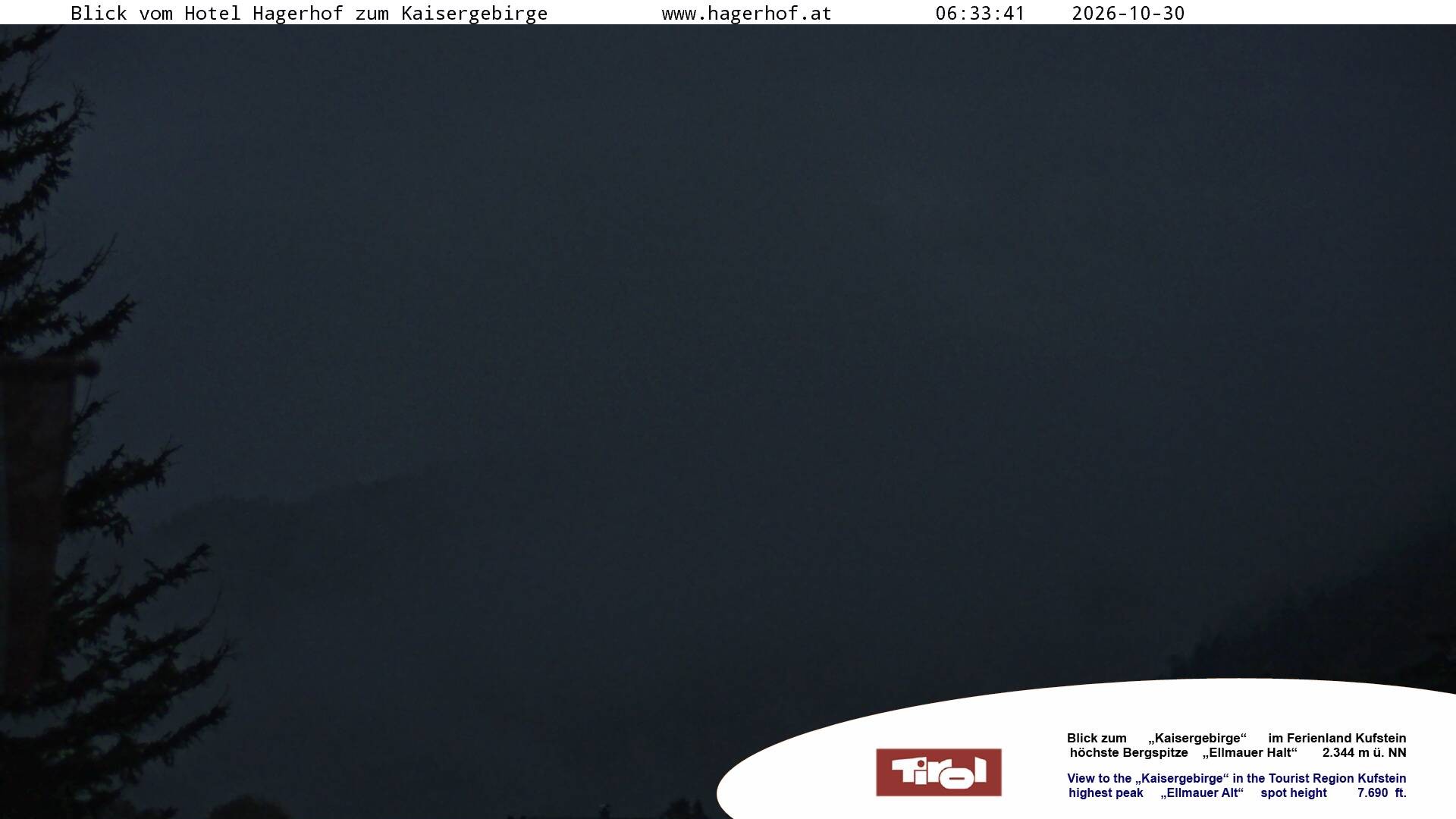 Archiv Foto Webcam Blick aufs Kaisergebirge