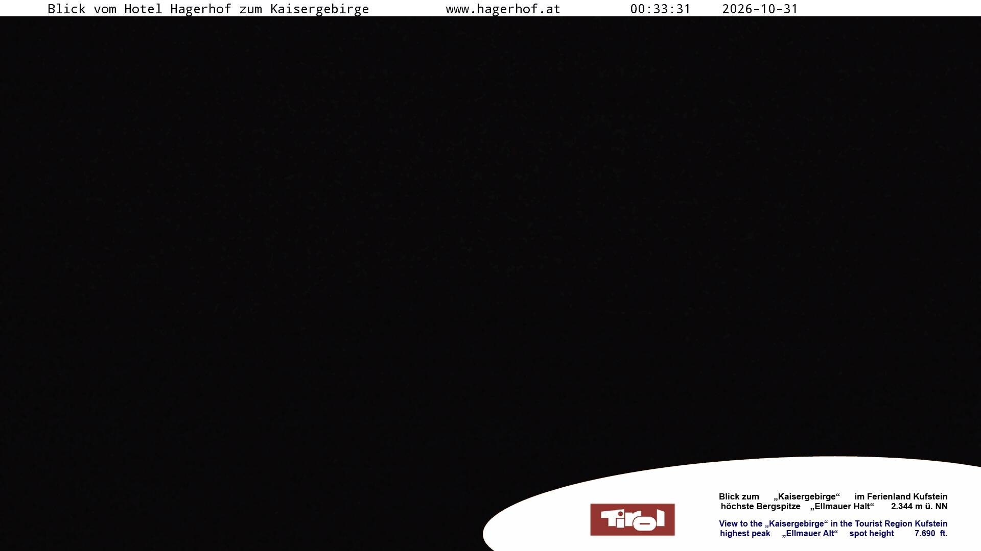 Archived image Webcam View to Kaisergebirge