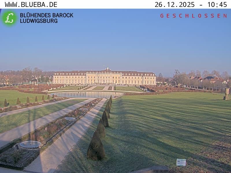 Archiv Foto Webcam Ludwigsburg - Residenzschloss