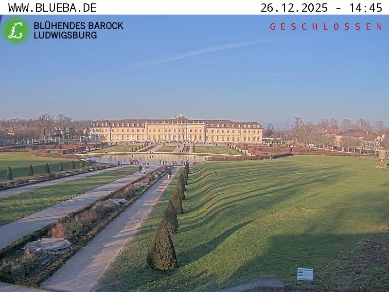 Archiv Foto Webcam Ludwigsburg - Residenzschloss