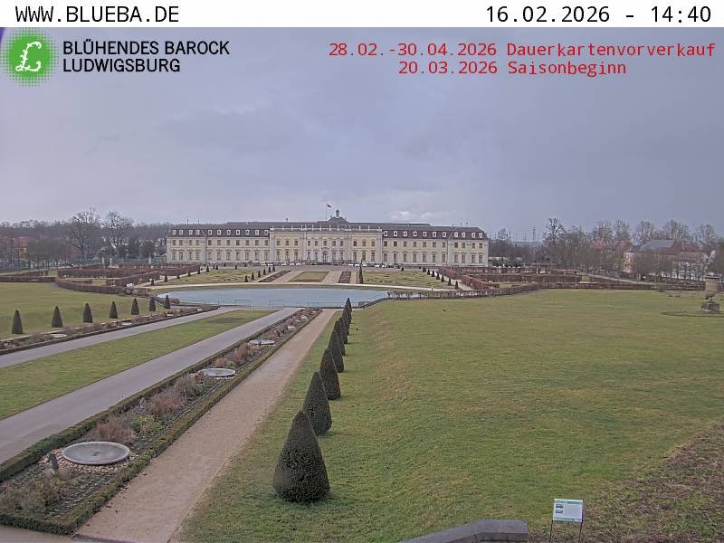 Archiv Foto Webcam Ludwigsburg - Residenzschloss