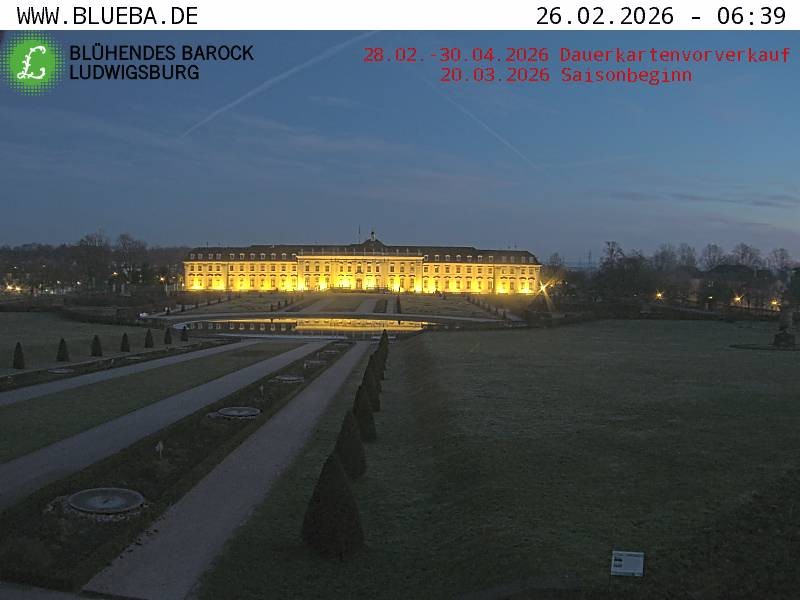 Archived image Webcam Ludwigsburg - Residential Palace