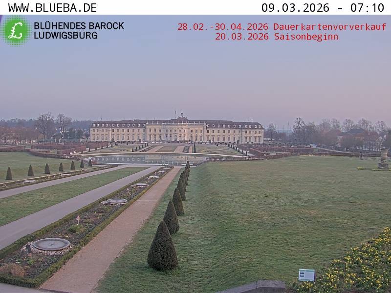 Archived image Webcam Ludwigsburg - Residential Palace
