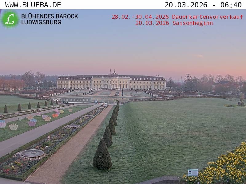 Archiv Foto Webcam Ludwigsburg - Residenzschloss