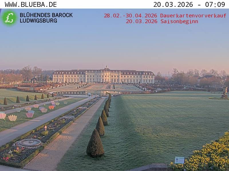 Archiv Foto Webcam Ludwigsburg - Residenzschloss