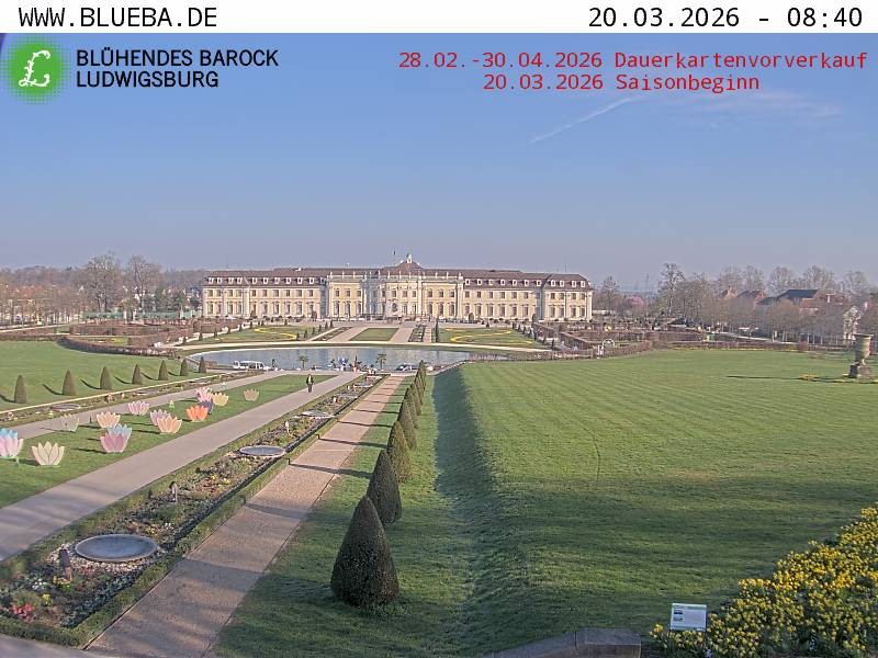 Archiv Foto Webcam Ludwigsburg - Residenzschloss