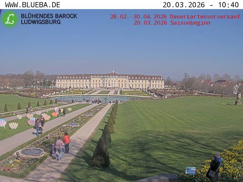 Archiv Foto Webcam Ludwigsburg - Residenzschloss