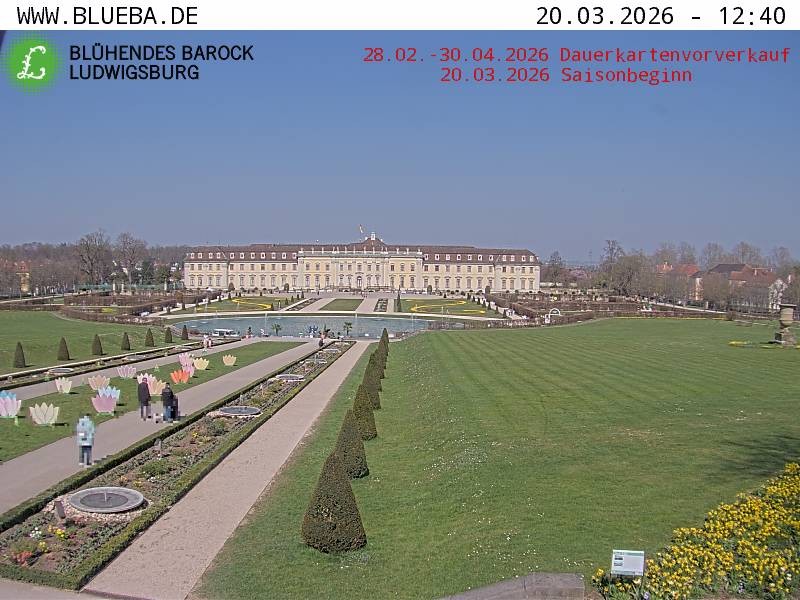 Archiv Foto Webcam Ludwigsburg - Residenzschloss