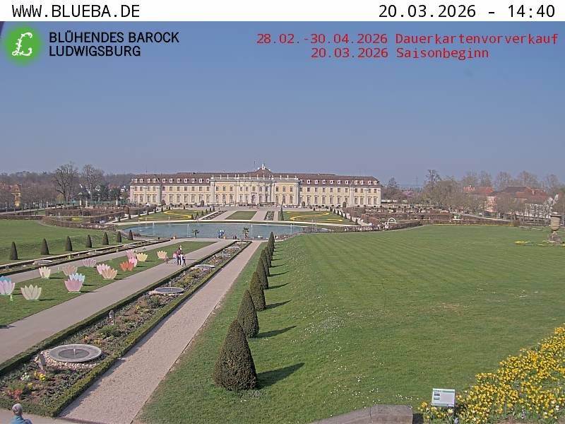 Archiv Foto Webcam Ludwigsburg - Residenzschloss