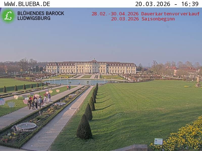 Archiv Foto Webcam Ludwigsburg - Residenzschloss