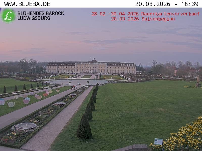 Archiv Foto Webcam Ludwigsburg - Residenzschloss