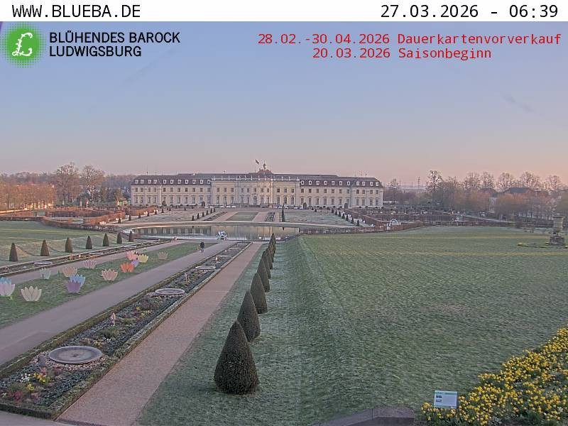 Archiv Foto Webcam Ludwigsburg - Residenzschloss