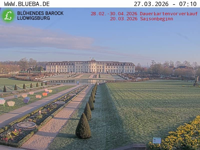 Archiv Foto Webcam Ludwigsburg - Residenzschloss