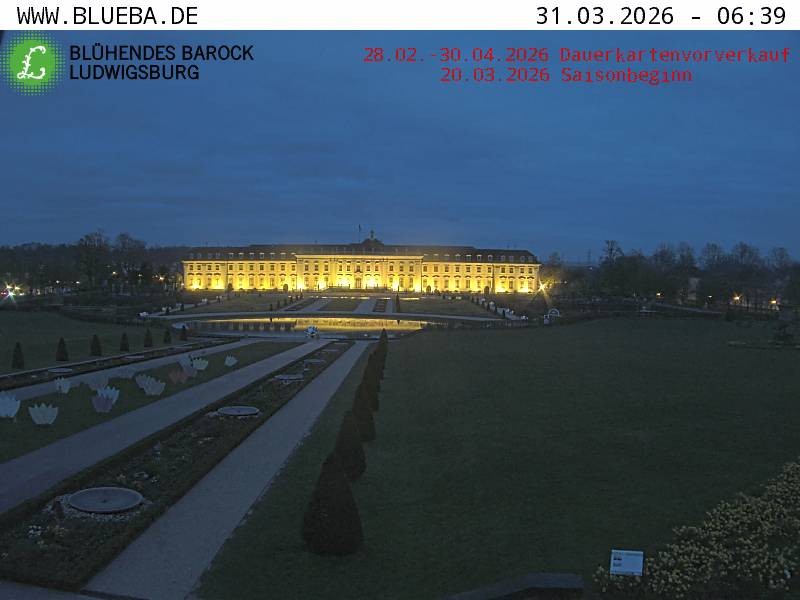 Archiv Foto Webcam Ludwigsburg - Residenzschloss