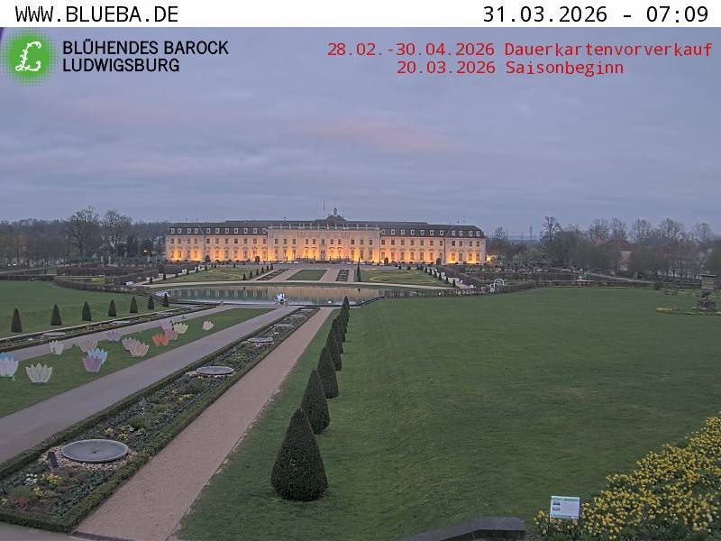 Archiv Foto Webcam Ludwigsburg - Residenzschloss