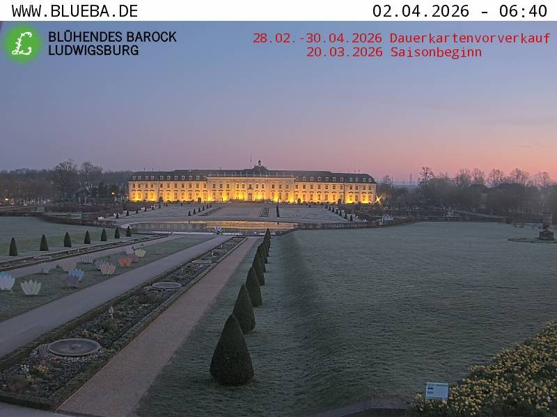 Archiv Foto Webcam Ludwigsburg - Residenzschloss