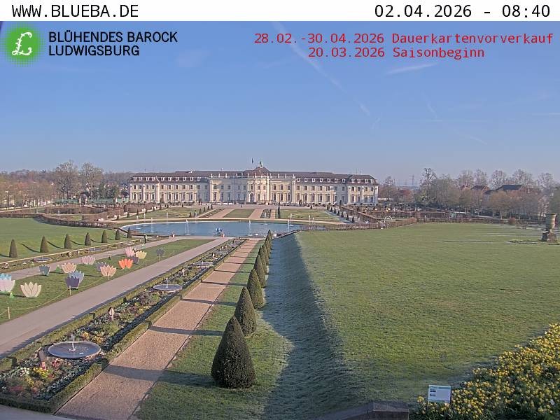 Archiv Foto Webcam Ludwigsburg - Residenzschloss