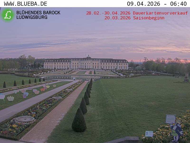 Archiv Foto Webcam Ludwigsburg - Residenzschloss
