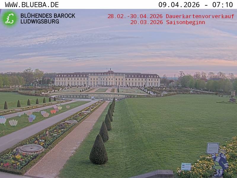 Archiv Foto Webcam Ludwigsburg - Residenzschloss