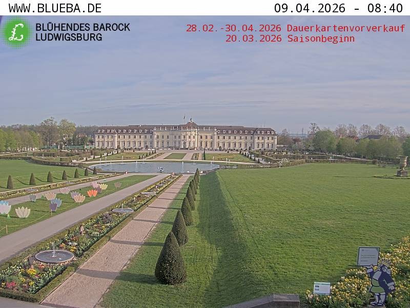 Archiv Foto Webcam Ludwigsburg - Residenzschloss