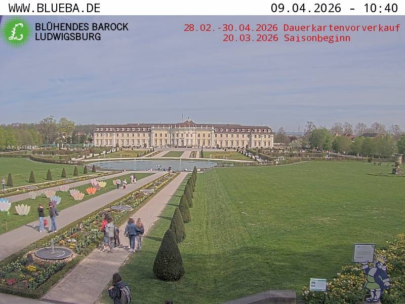 Archiv Foto Webcam Ludwigsburg - Residenzschloss