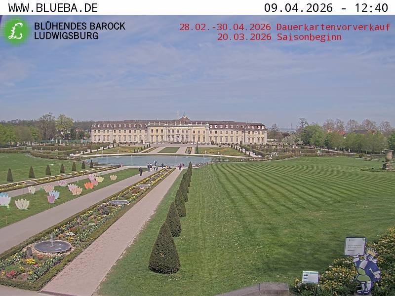 Archiv Foto Webcam Ludwigsburg - Residenzschloss