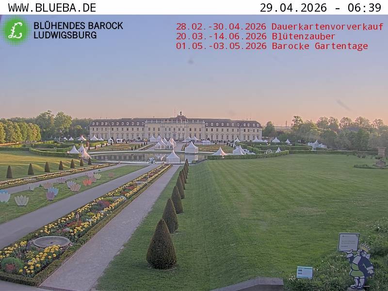Archiv Foto Webcam Ludwigsburg - Residenzschloss
