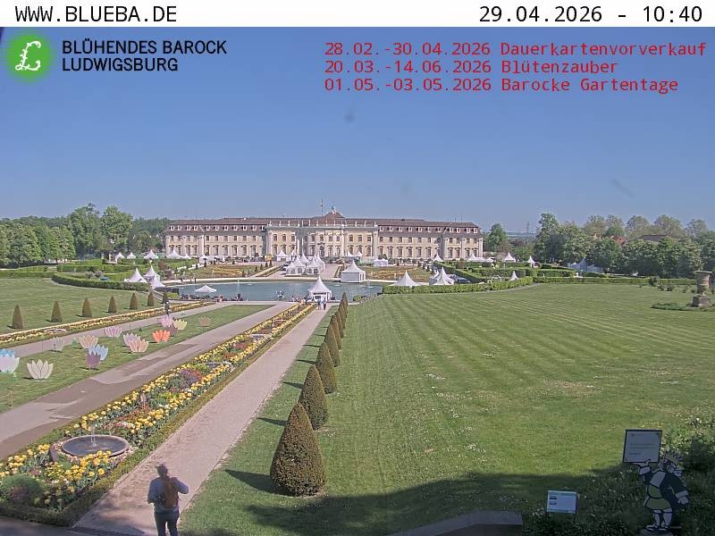 Archiv Foto Webcam Ludwigsburg - Residenzschloss