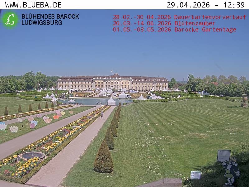 Archiv Foto Webcam Ludwigsburg - Residenzschloss