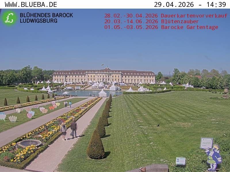 Archiv Foto Webcam Ludwigsburg - Residenzschloss
