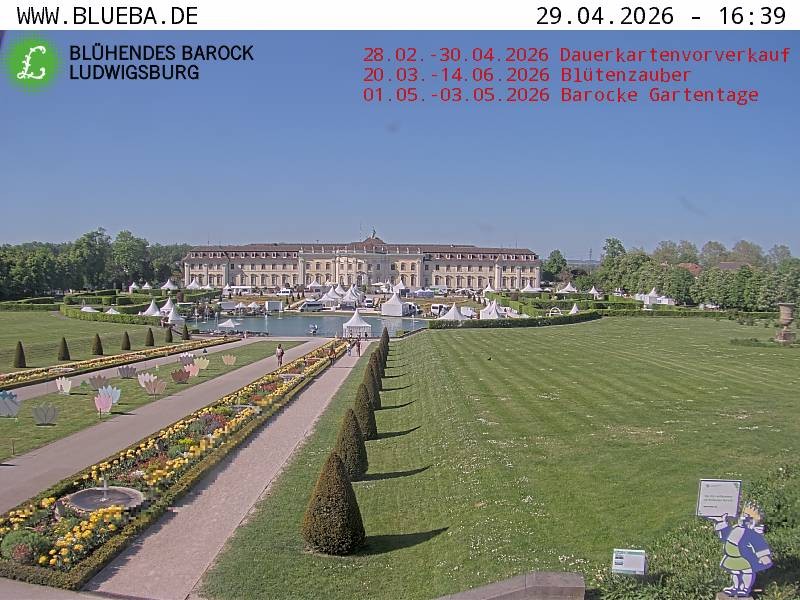 Archiv Foto Webcam Ludwigsburg - Residenzschloss